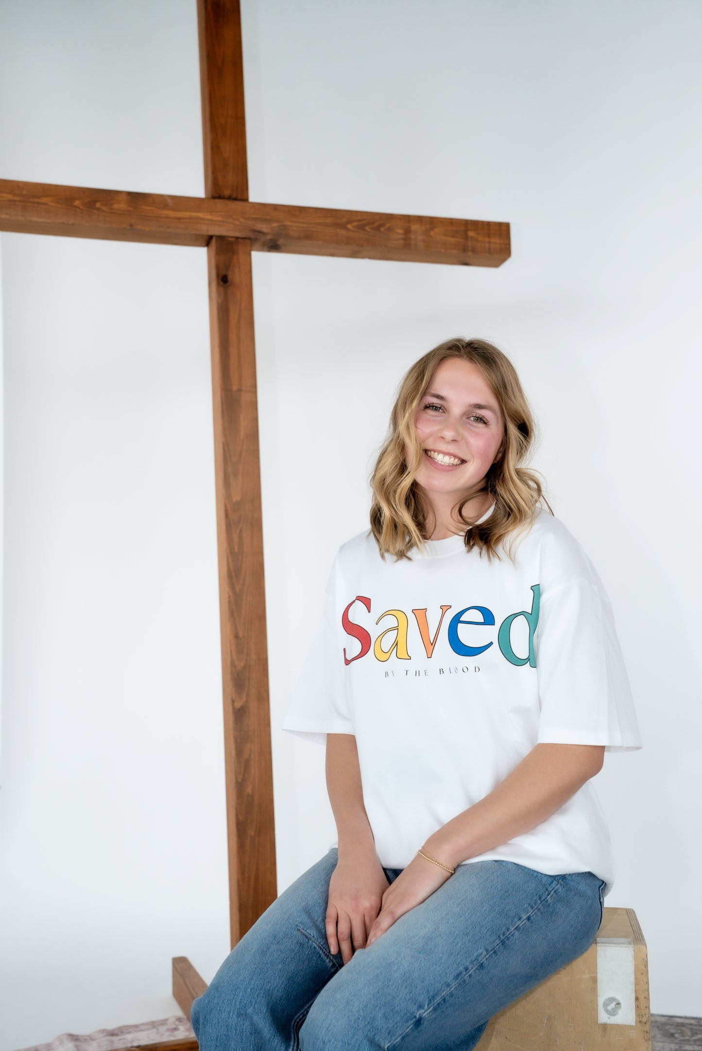 'SAVED' TEE - WHITE
