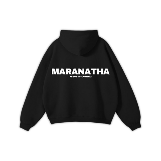 'MARANATHA' HOODIE - BLACK