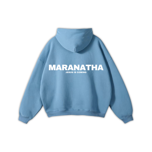 'MARANATHA' HOODIE - PASTEL BLUE